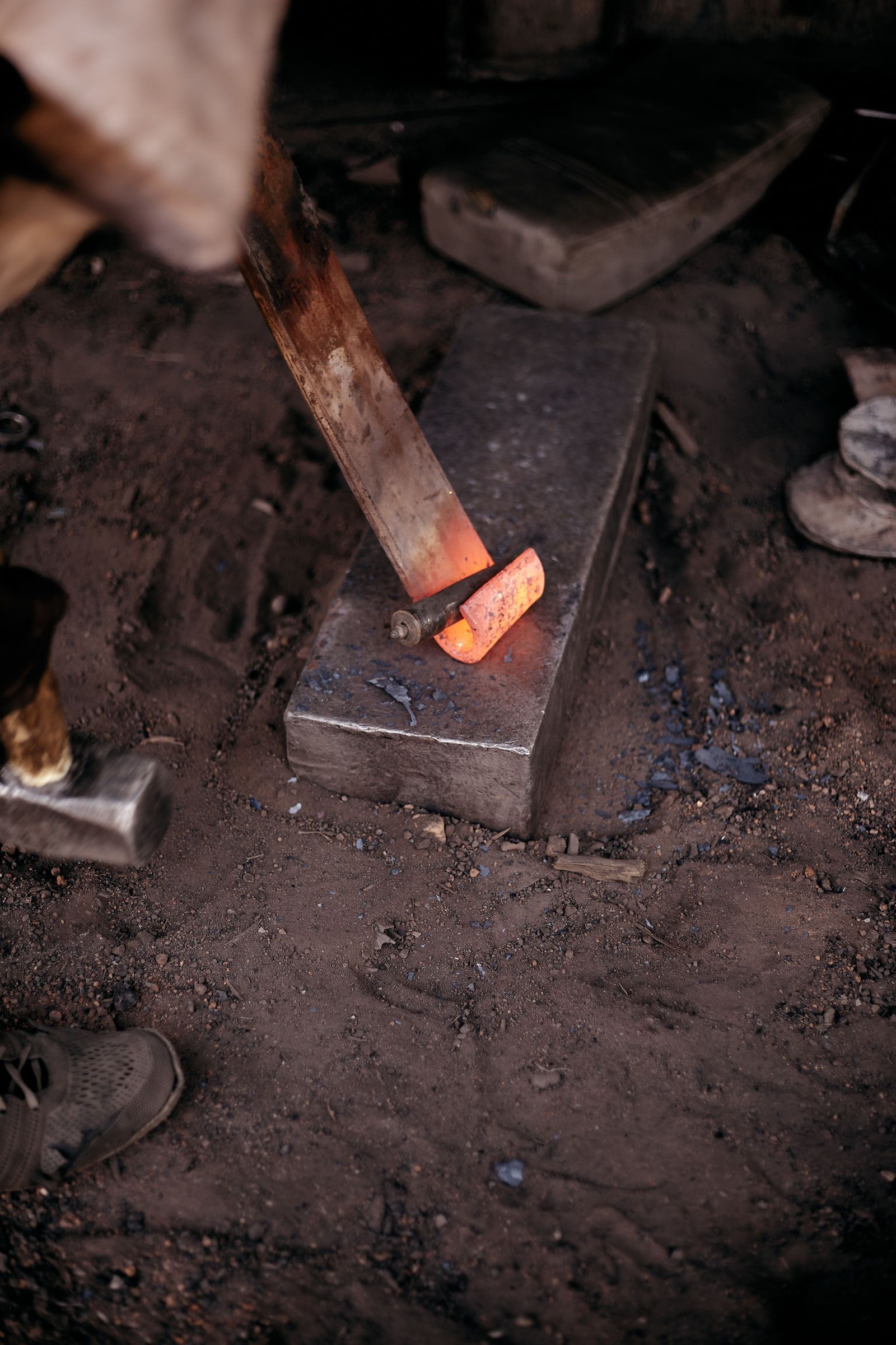 Cutting a joint with a chisel